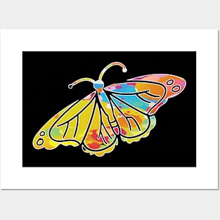 Cool butterfly colored t-shirt Posters and Art